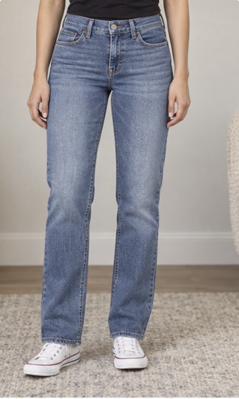 Levi’s 314 Shaping Straight Jeans Womens 28 Blue Medium Wash Denim